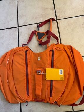 RuffWear Orange and Red Pet Travel Duffel